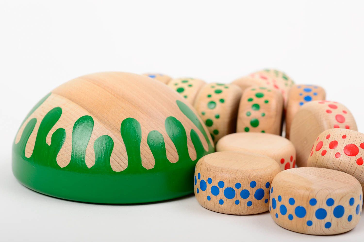 Handmade wooden toy designer painted accessories interesting home decor photo 4