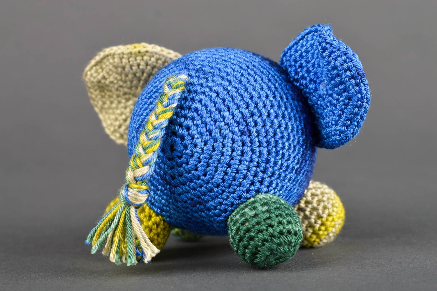 Buntes Stoff Kuscheltier handmade Elefant Spielzeug Geschenk für Kinder schön foto 5