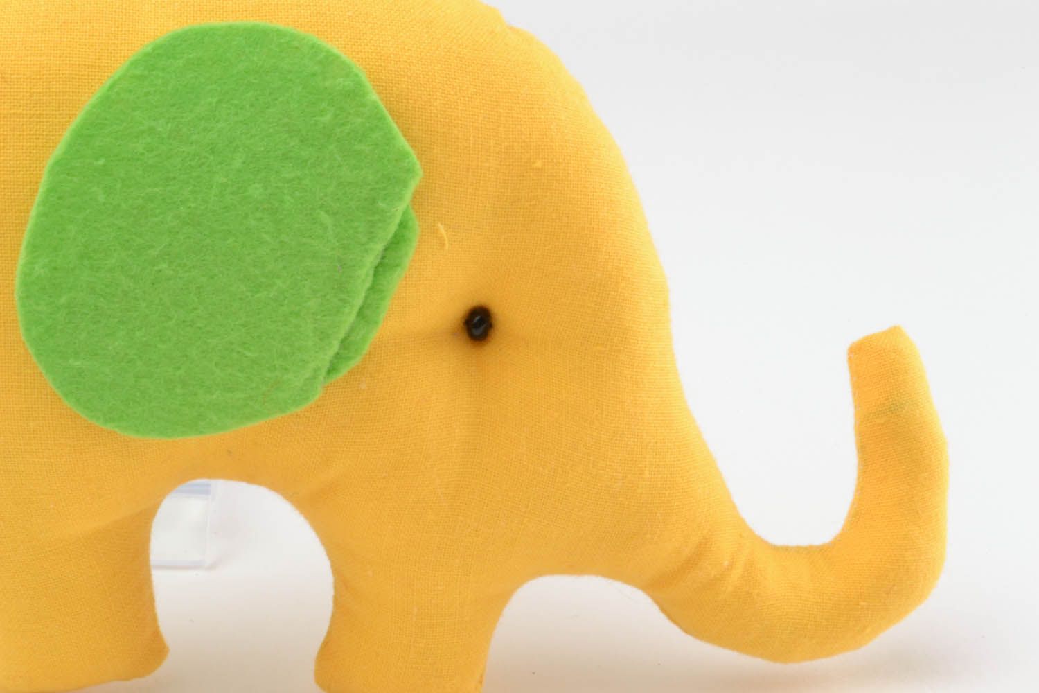 Textil Spielzeug Gelber Elefant foto 5