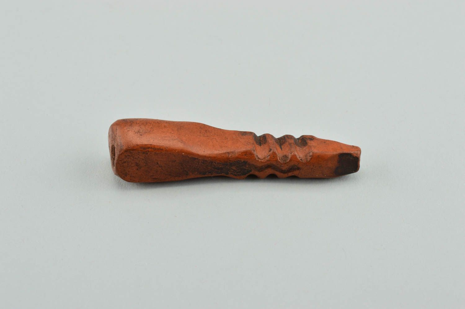 Pipa de barro hecha a mano accesorio para fumador original regalo para hombre foto 3