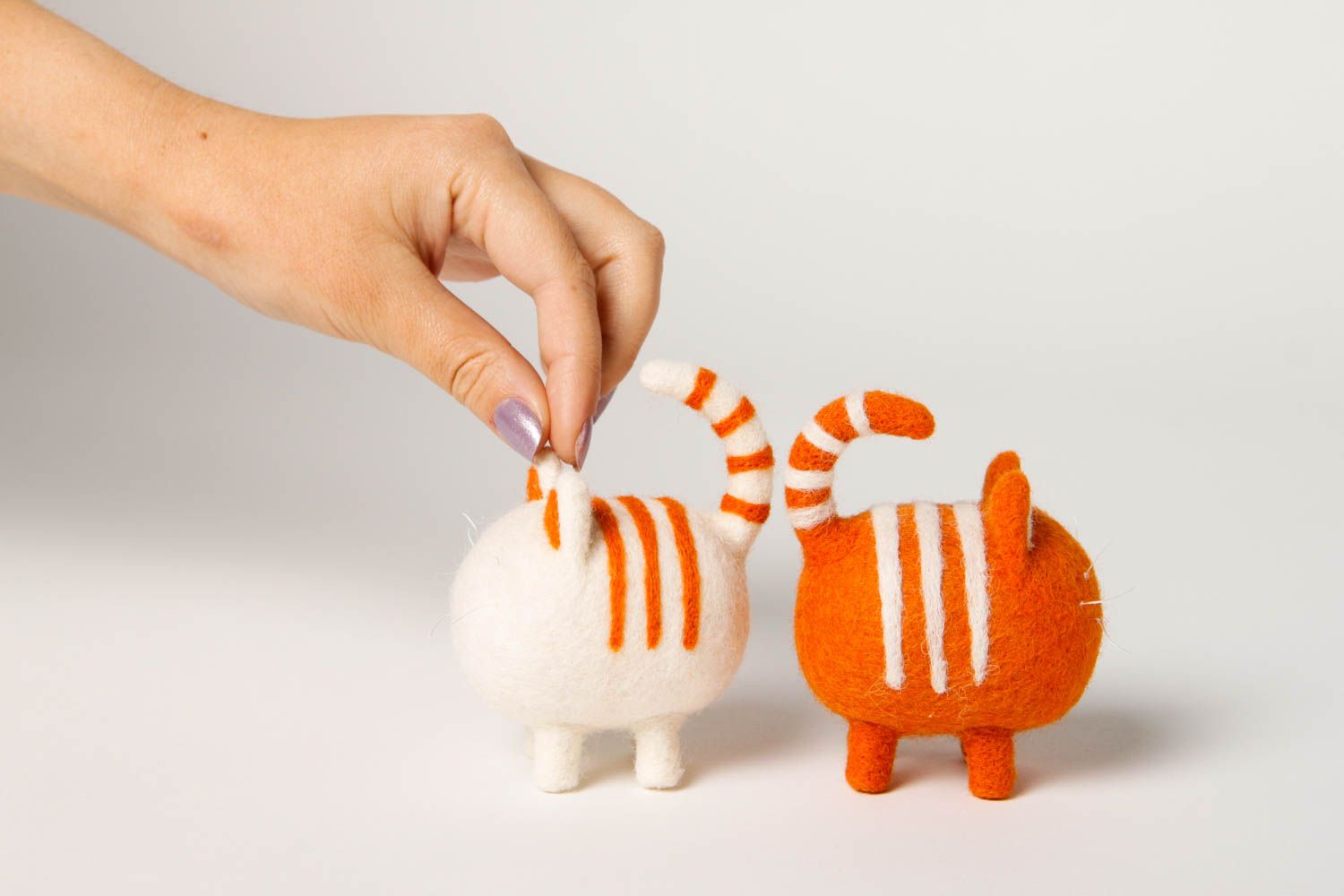 Juguetes artesanales con forma de gatos regalo original juguetes decorativos foto 2