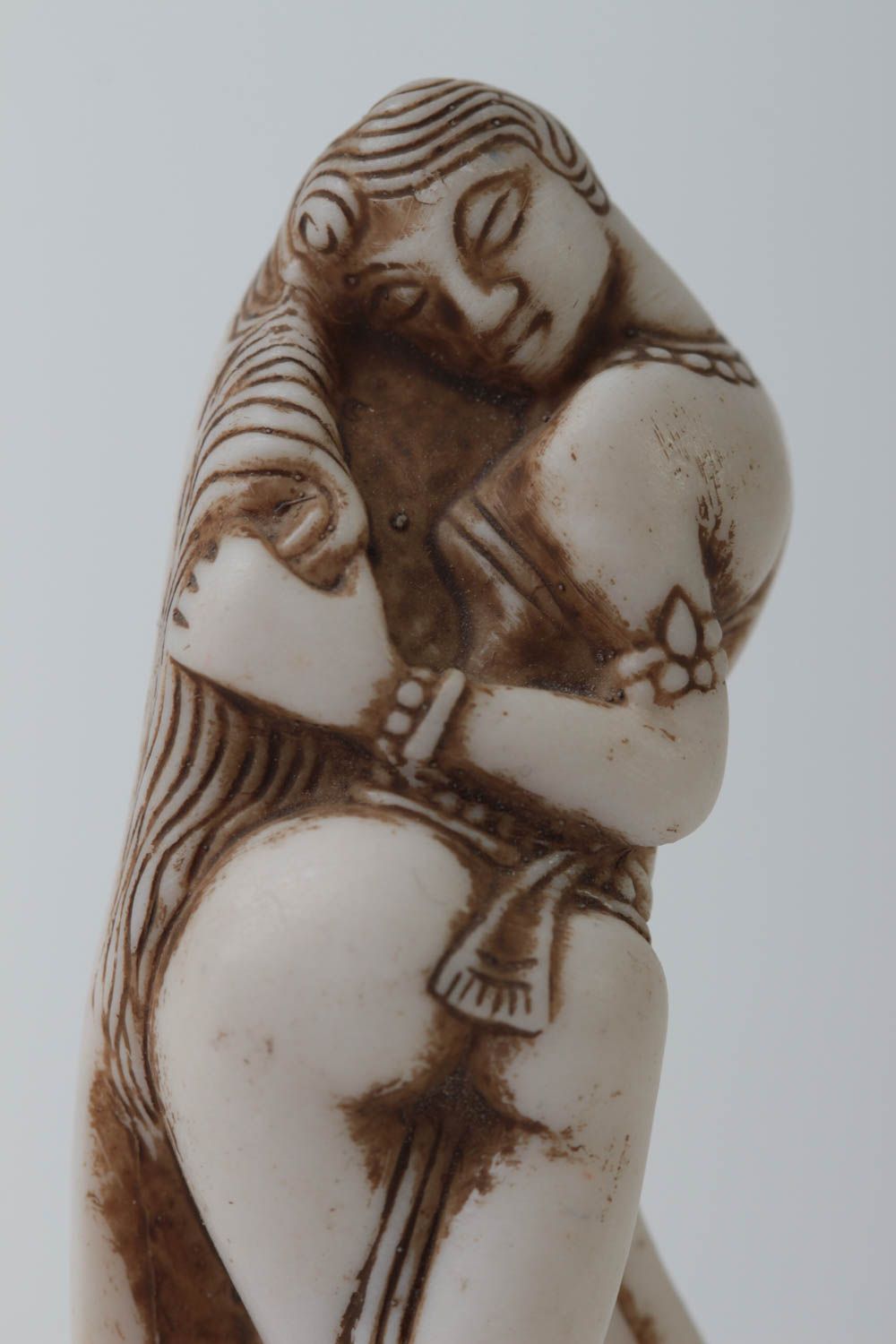 Авторская статуэтка из полимерной смолы сувенир ручной работы Каджурахо фото 3