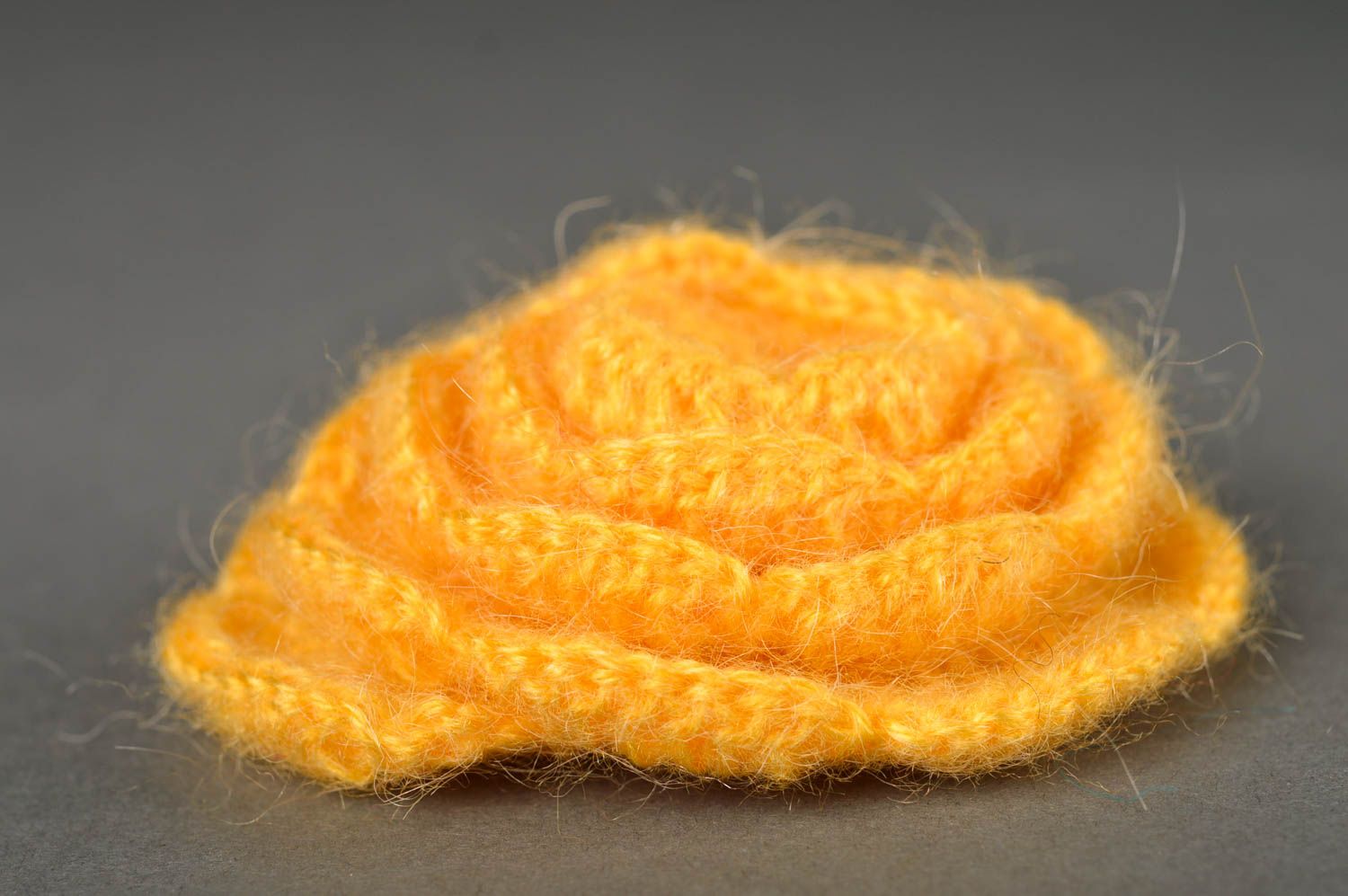 Goma para el pelo amarilla artesanal accesorio para niñas regalo original foto 4