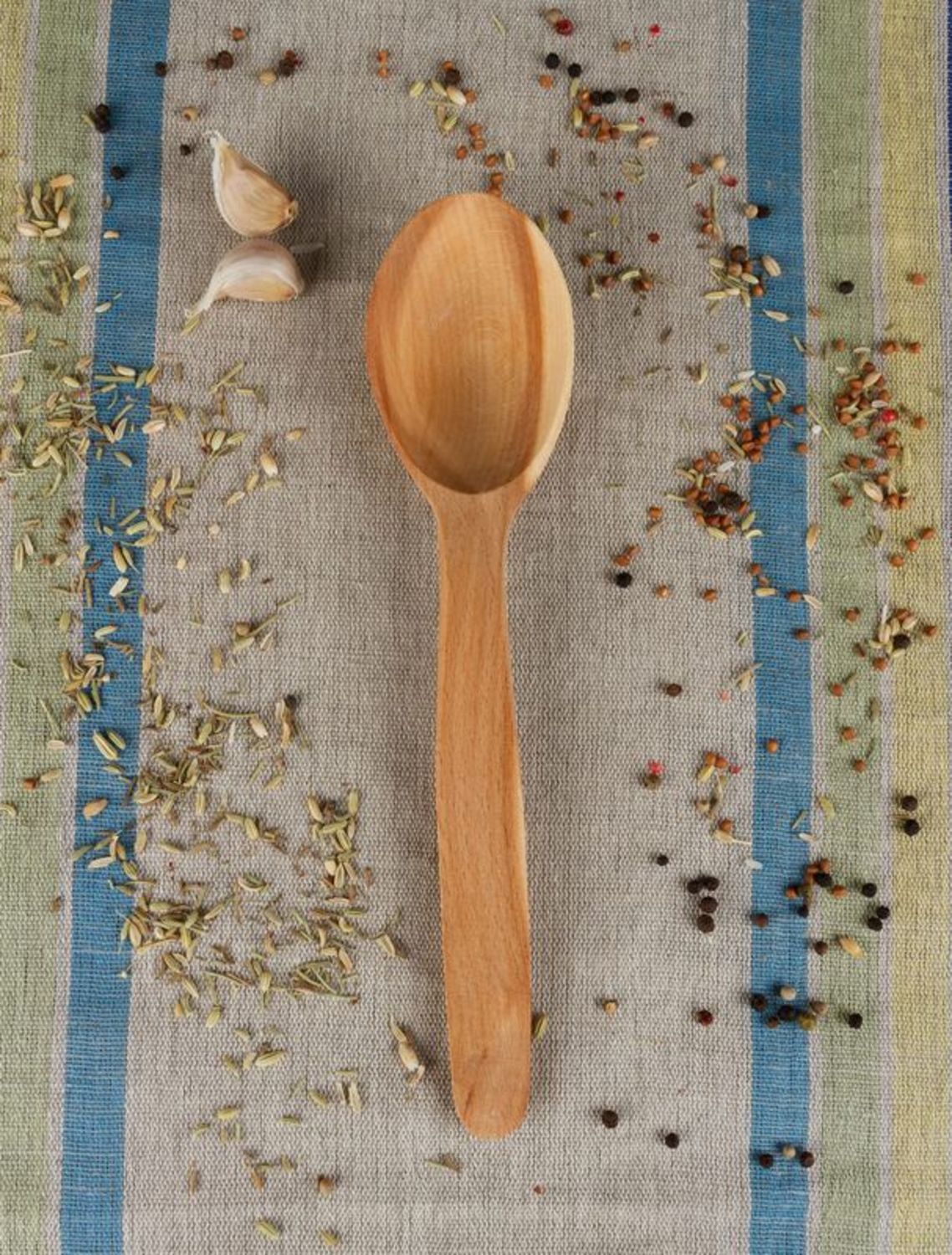 Handmade wooden spoon eco friendly cutlery large wooden spoot kitchen decor photo 1