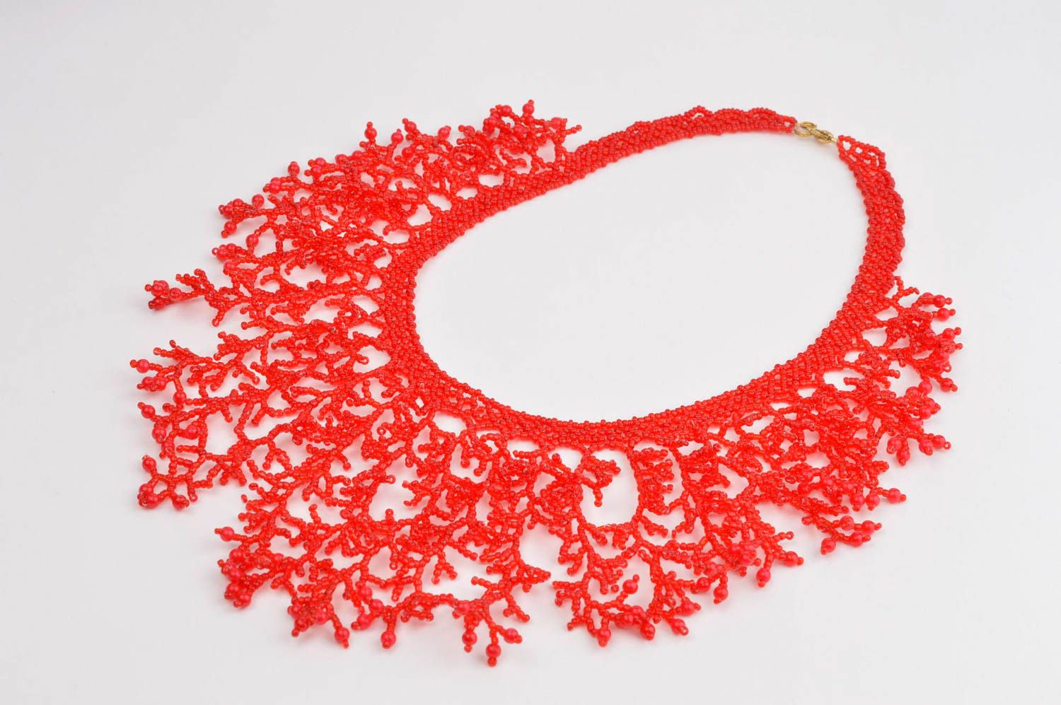 Delicate necklace stylish bijouterie seed bead necklace fashion necklace photo 2