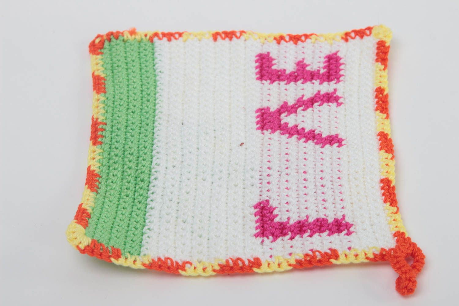 Beautiful handmade pot holder crochet potholder home textiles gift ideas photo 4