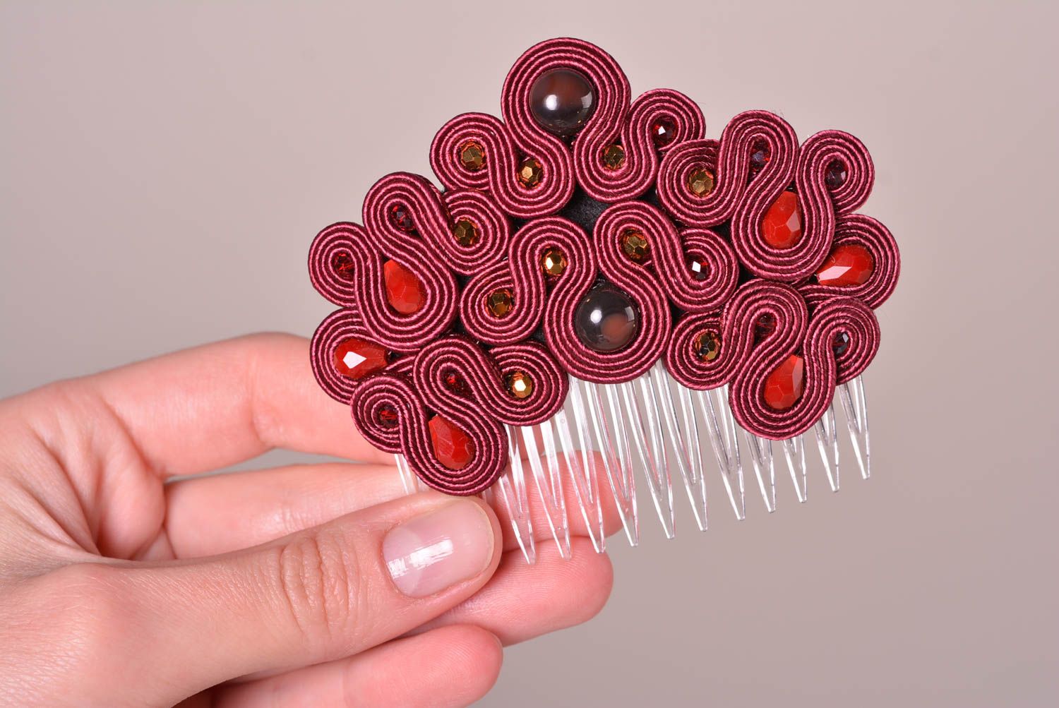 Handmade hair comb designer hair accessories hair jewelry best gifts for girls photo 2