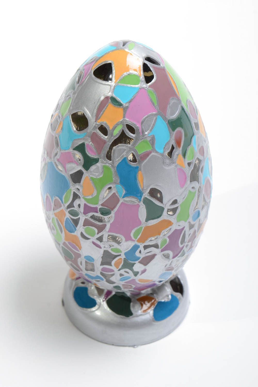 Handmade glass figurine decorative eggs easter egg designs stained glass decor photo 5