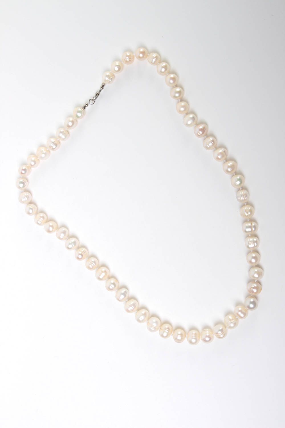 Collar original elegante de perlas bisutería artesanal regalo para mujer foto 2