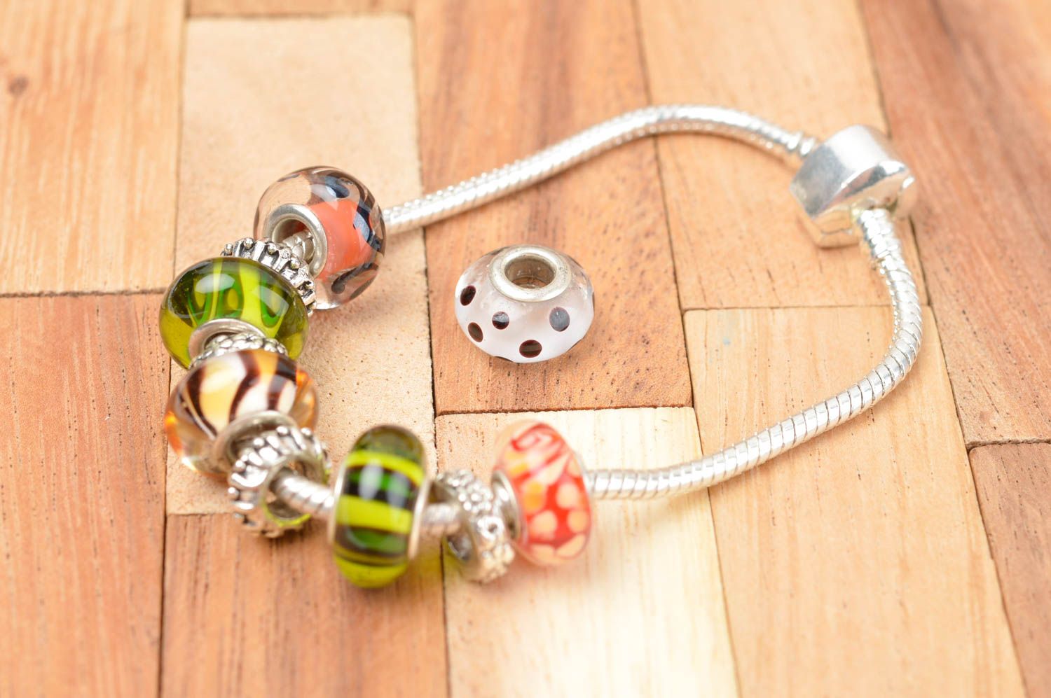 Beautiful handmade glass bead jewelry findings craft supplies gift ideas photo 4