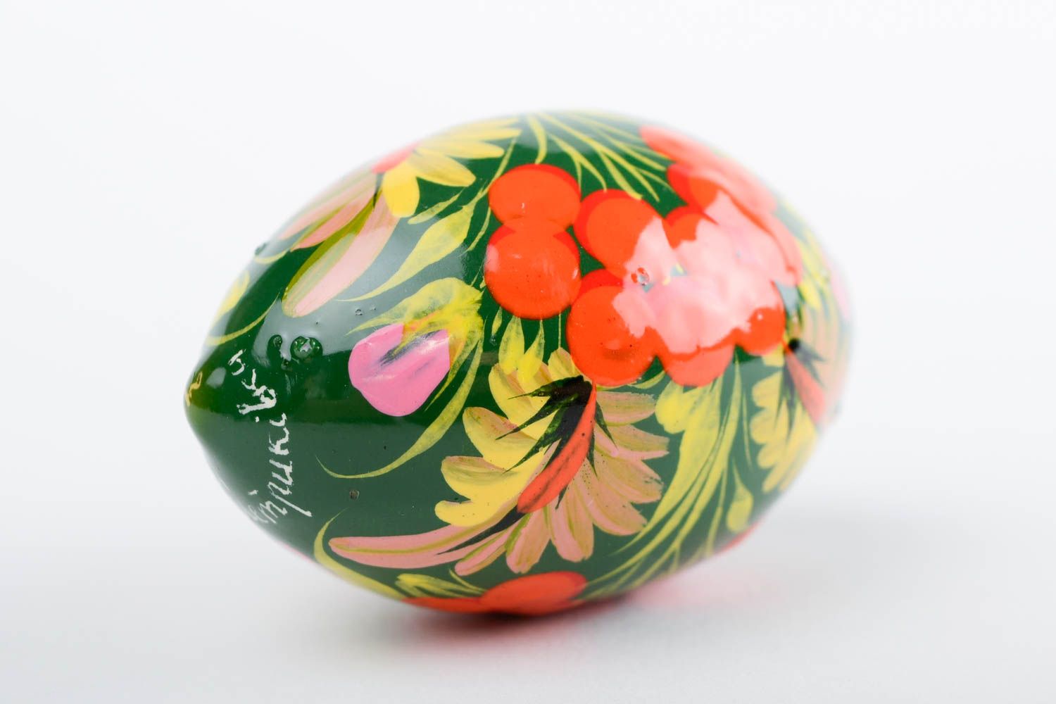 Beautiful handmade wooden egg painted Easter egg cool rooms decorative use only photo 5
