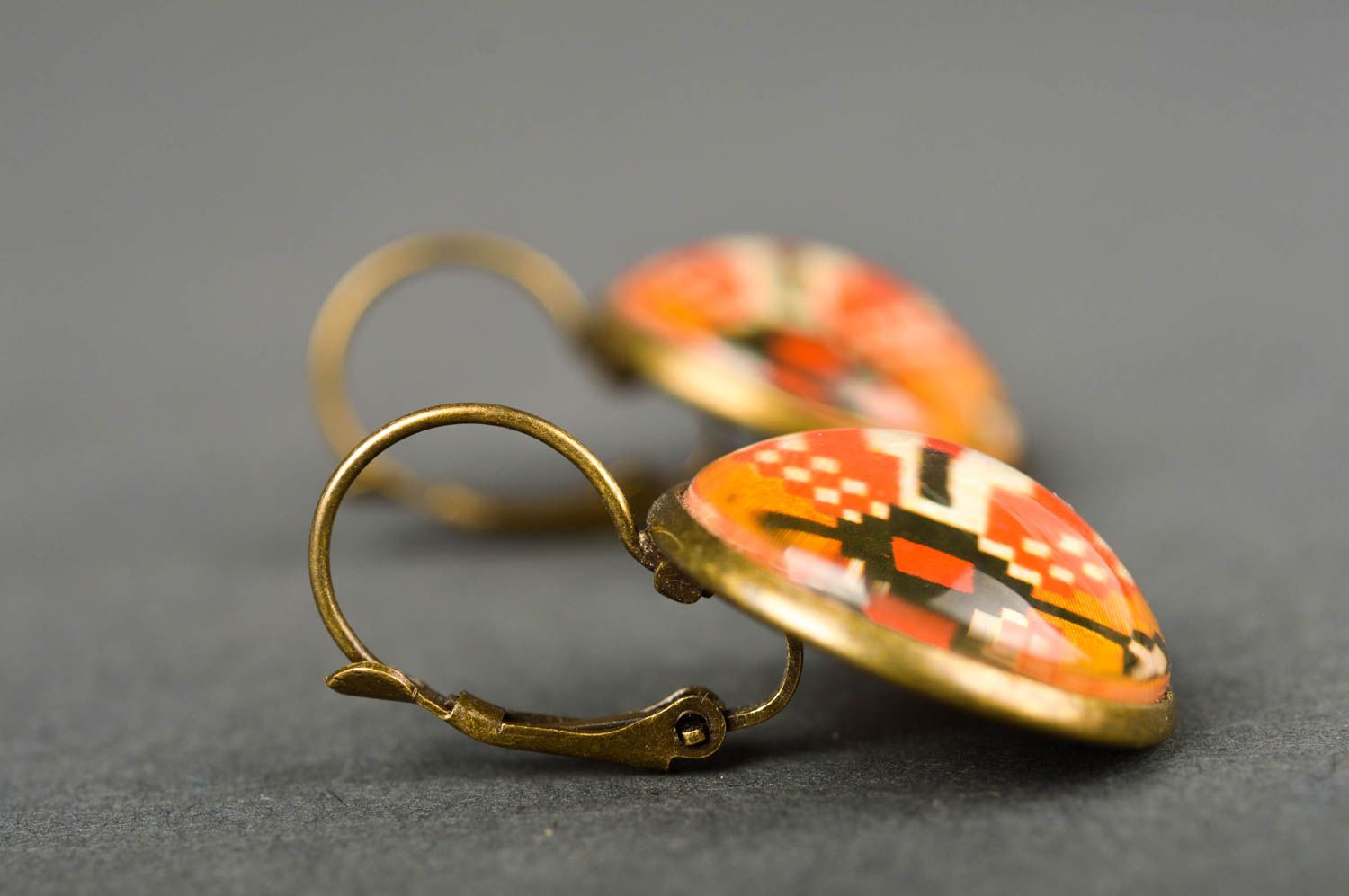 Damen Ohrringe handgefertigt Cabochons Ohrringe Accessoires für Frauen foto 4