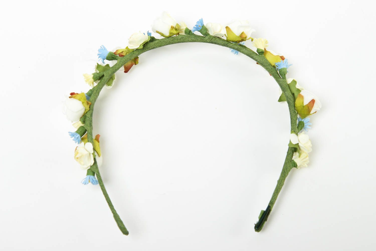 Diadema con flores hecha a mano adorno para el pelo accesorio para el peinado  foto 2