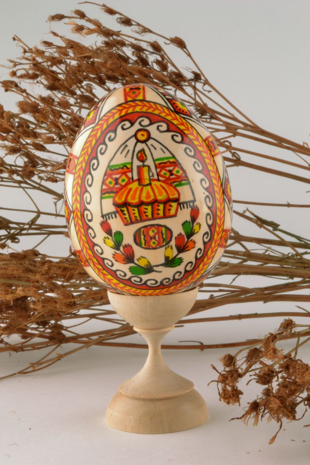 Huevo de Pascua de madera foto 1