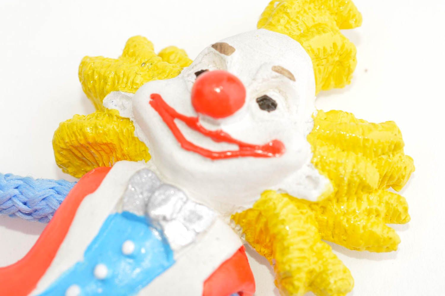 Magnet frigo design fait main Objet en plâtre clown amusant Décoration cuisine photo 5