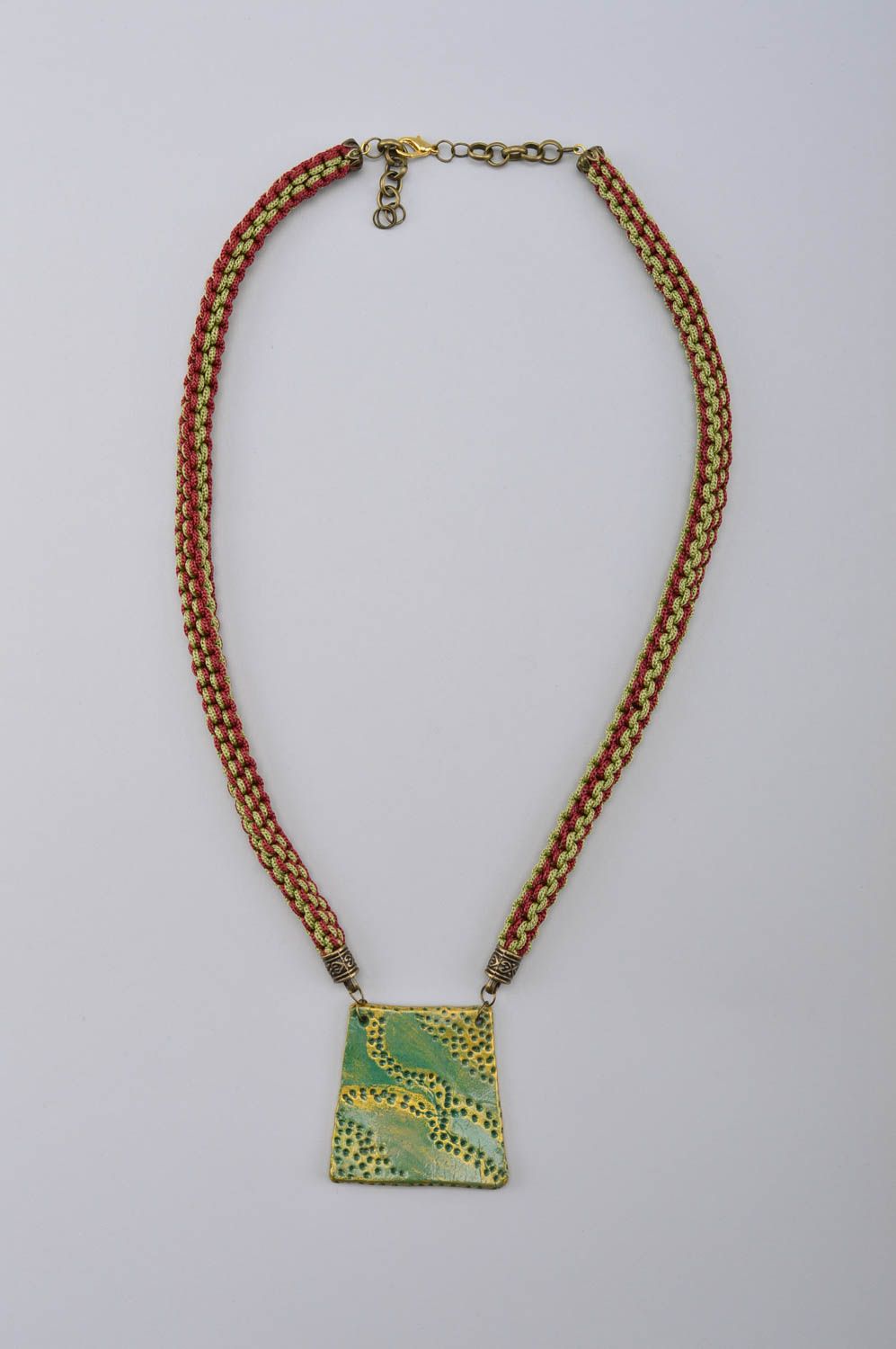 Collar original de arcilla polimérica bisutería artesanal regalo original foto 2