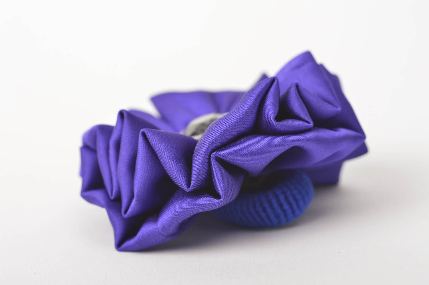 Handmade scrunchy designer scrunchy unusual gift flower accessory gift for girls photo 5