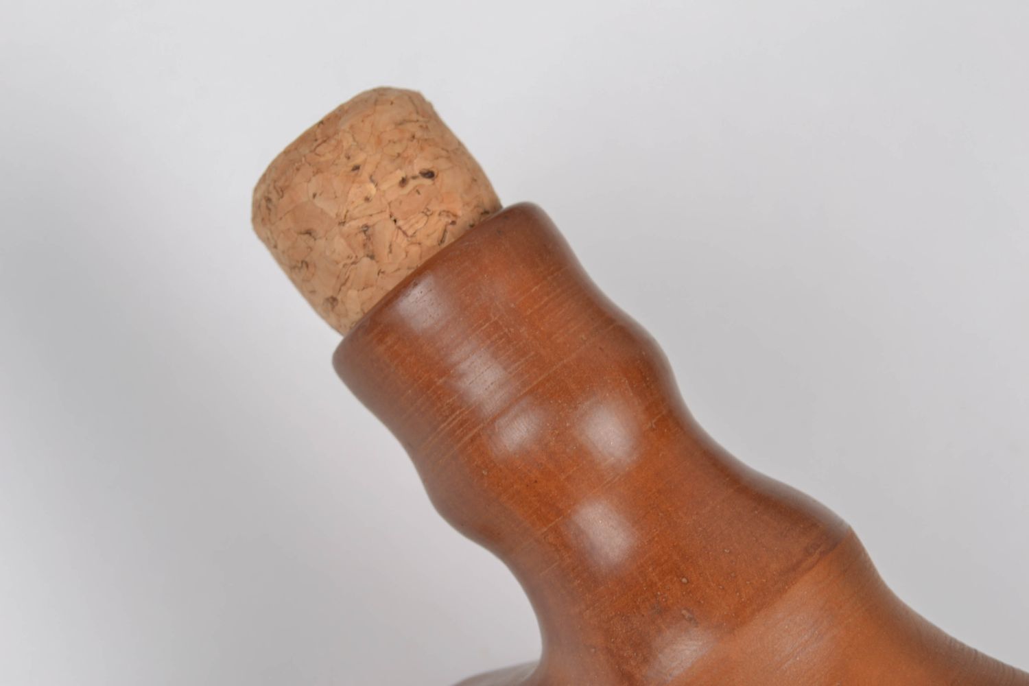 30 oz ceramic terracotta bottle shape wine decanter in ancient style 2,6 lb photo 3