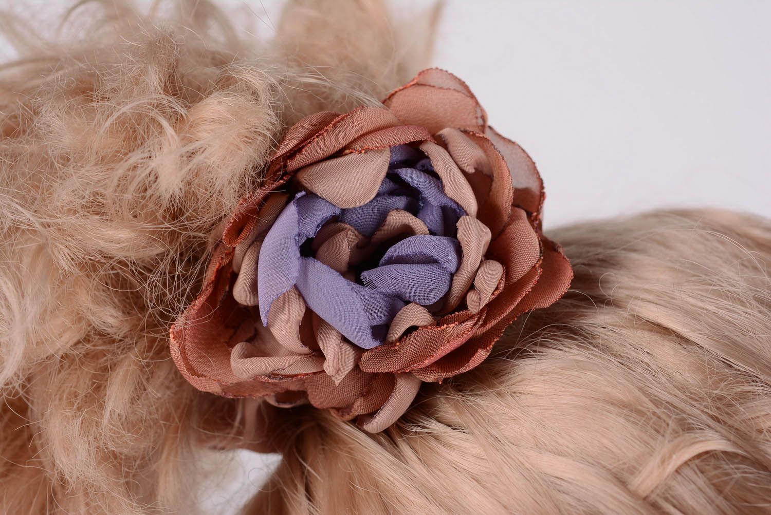 Резинка для волос Шелковый цветок  фото 1