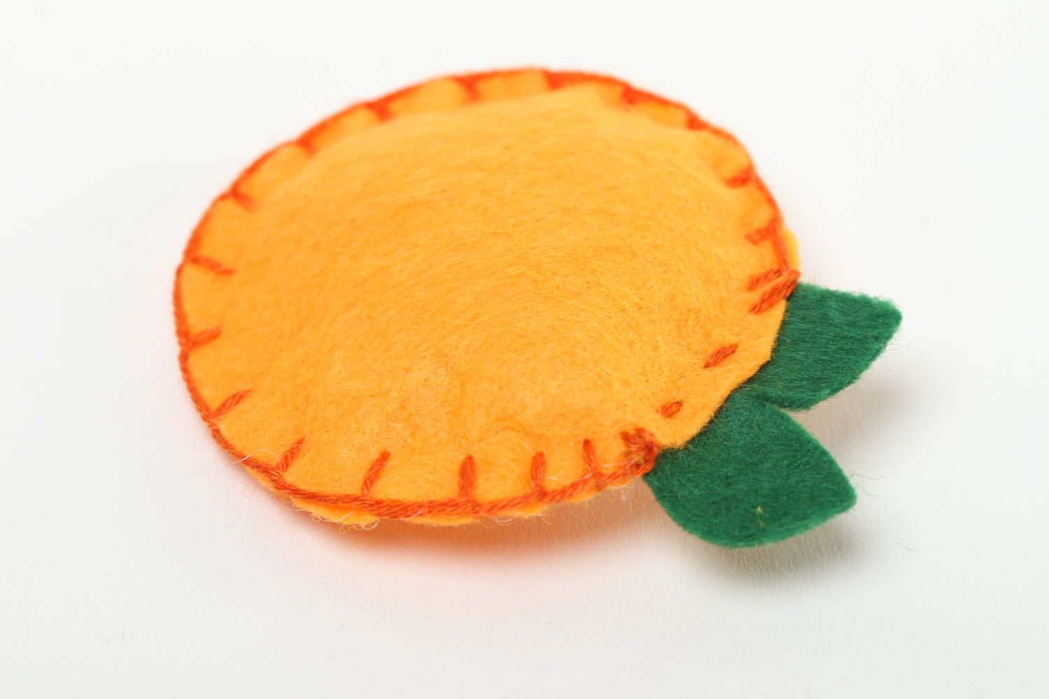 Magnet fruit Aimant déco fait main feutrine design mandarine Déco cuisine photo 4