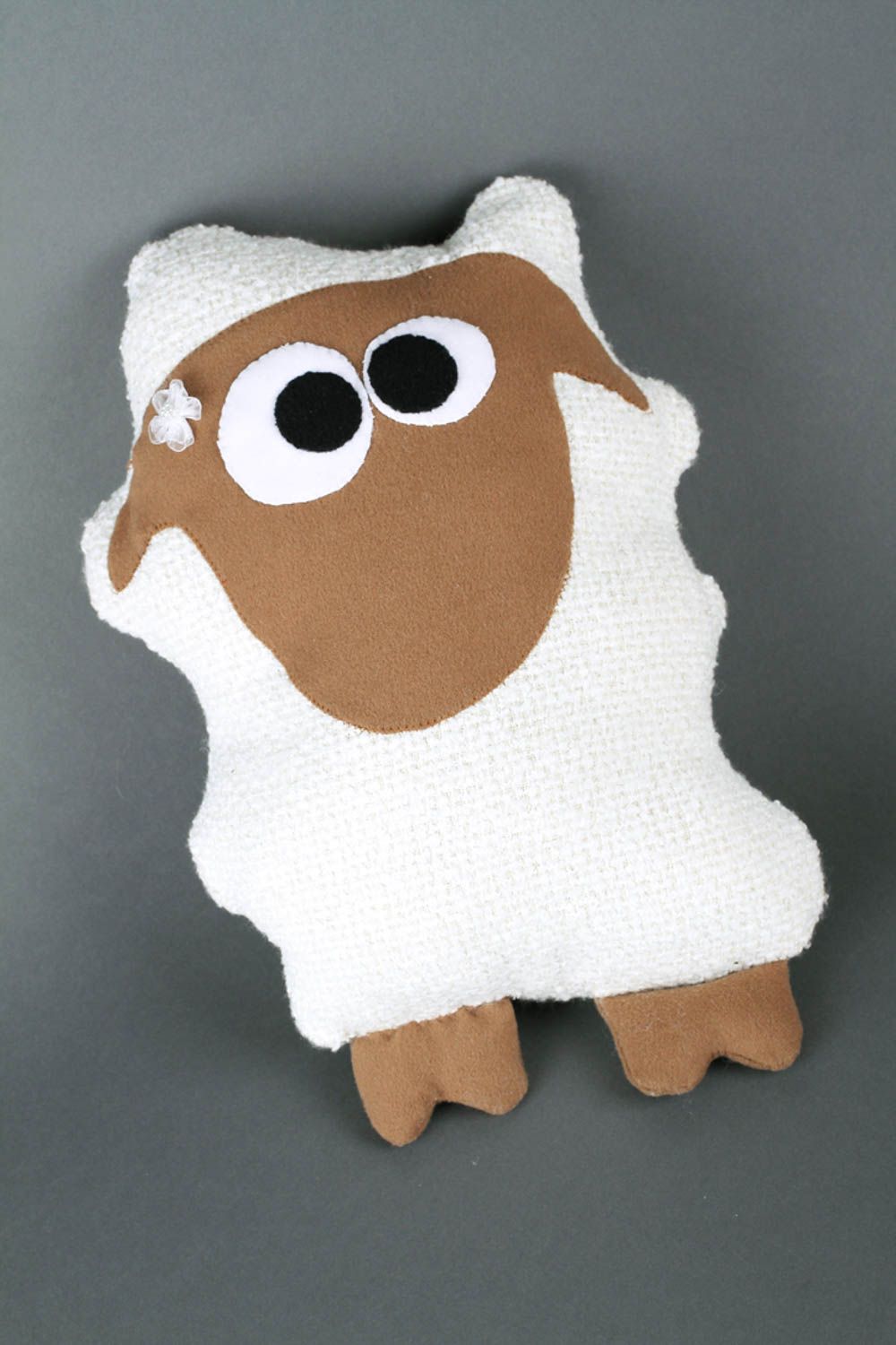 Schaf handgemachtes Deko Kissen Stoff Tier Kissen Kuscheltier Geschenk für Kind foto 3