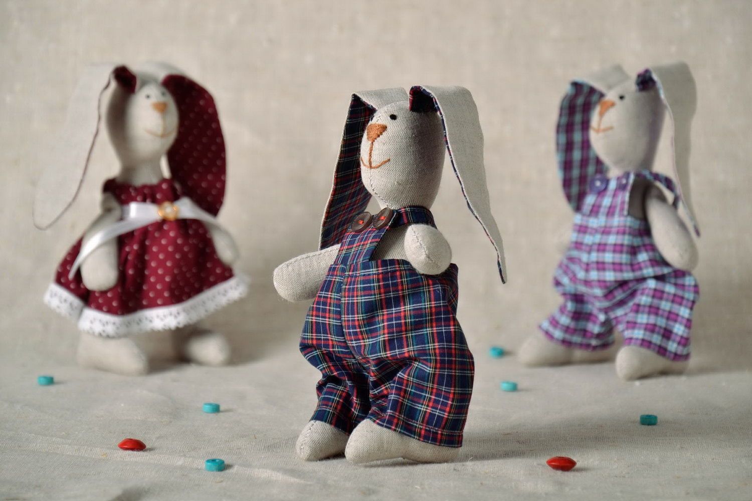 Fabric Tilda doll Rabbit photo 2