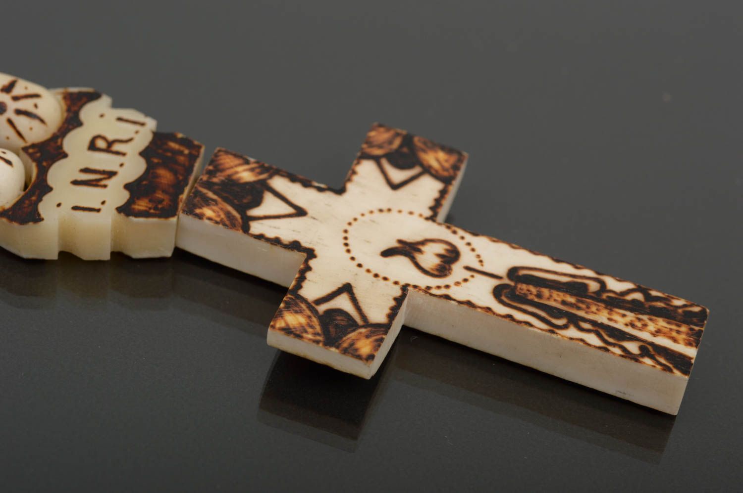 Chapelet avec croix Bijou religieux fait main Cadeau original pour homme photo 3