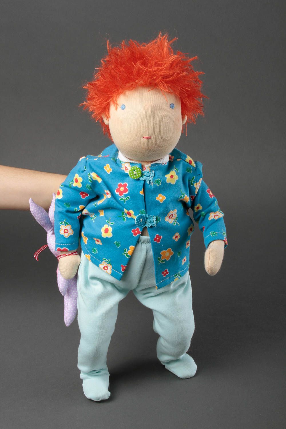 Jouet en tissu fait main Peluche poupée design Cadeau pour enfant original photo 1