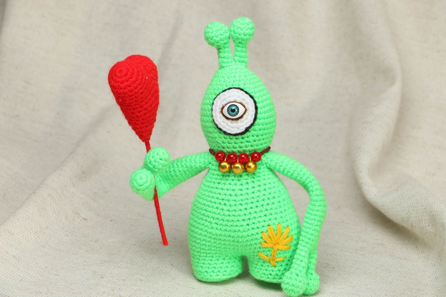 Soft crochet toy Alien photo 1