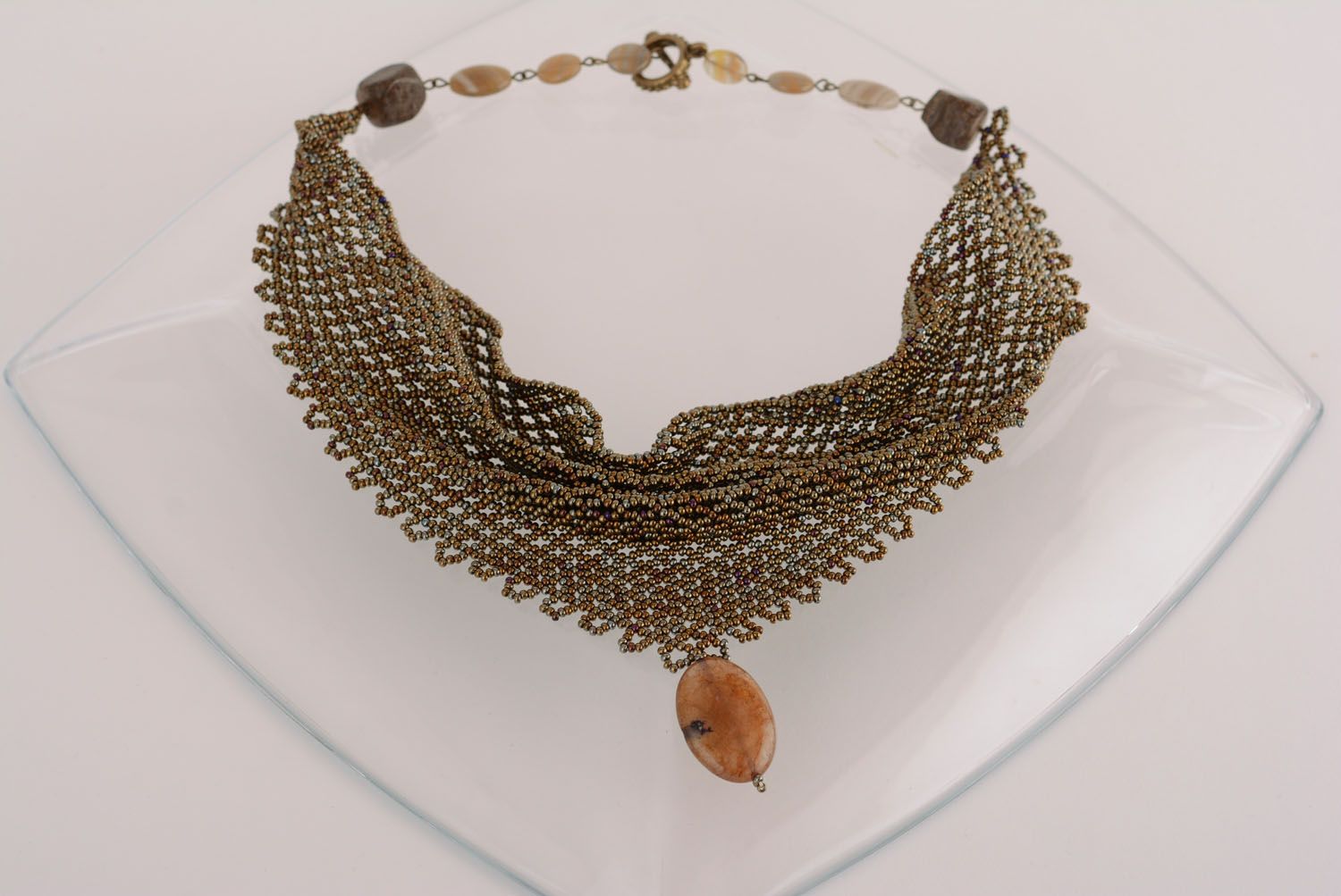 Beaded necklace Kerchief photo 1