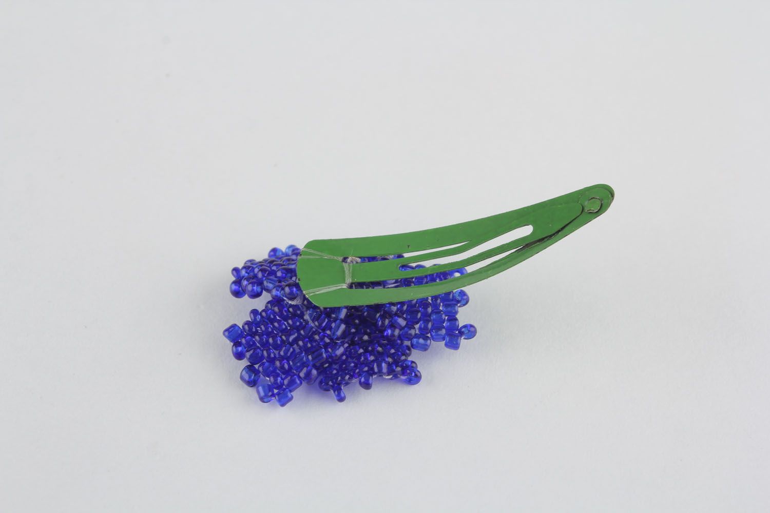 Homemade blue hair clip Cornflower photo 2