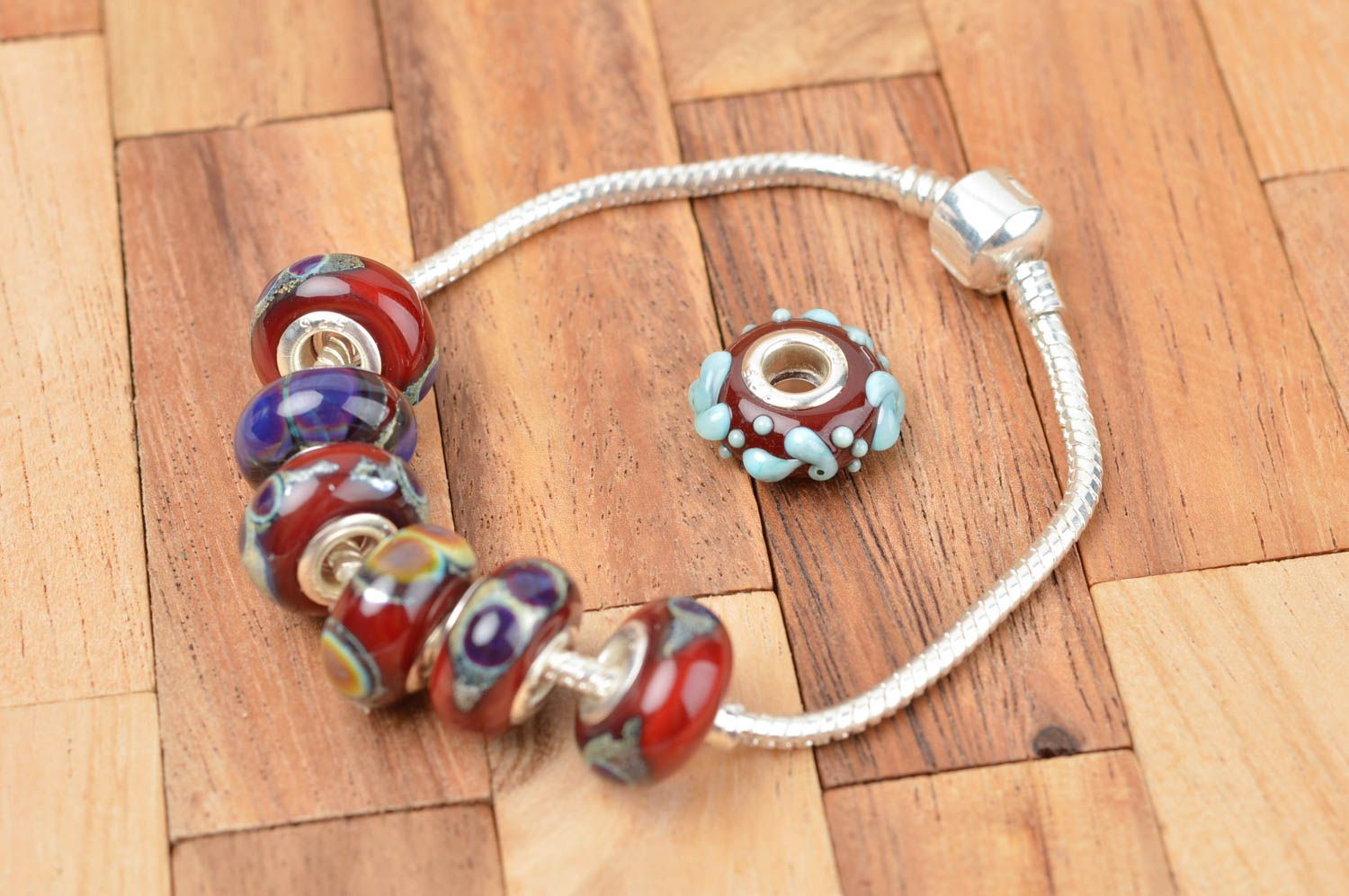 Handmade glass beads lampwork beads how to make jewelry art supplies photo 5