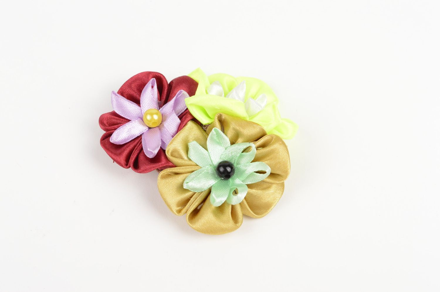 Haarspange Blume handmade Accessoire für Haare Damen Modeschmuck Haar Spange foto 1