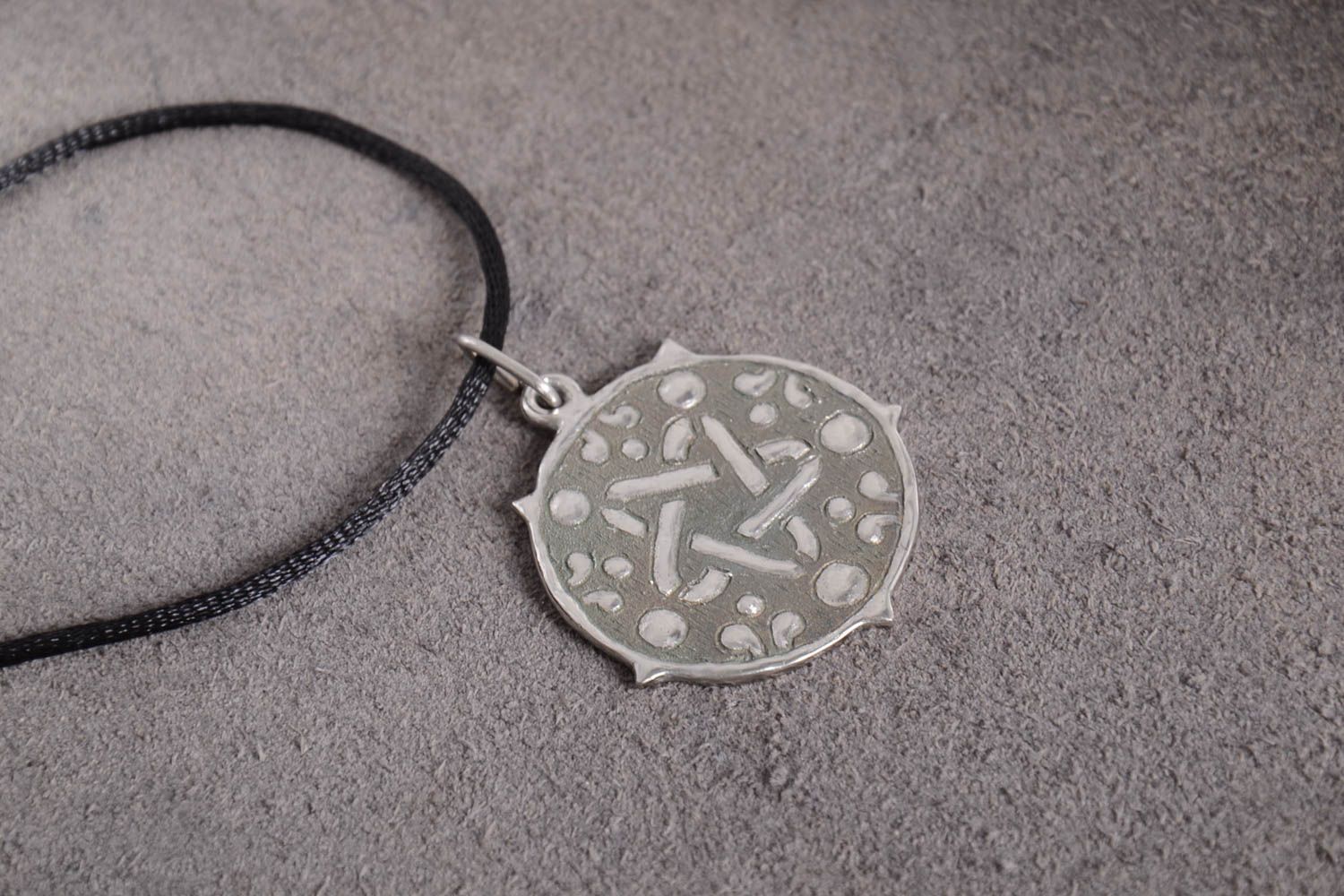 Unusual handmade metal pendant beautiful jewellery metal craft gift ideas photo 1