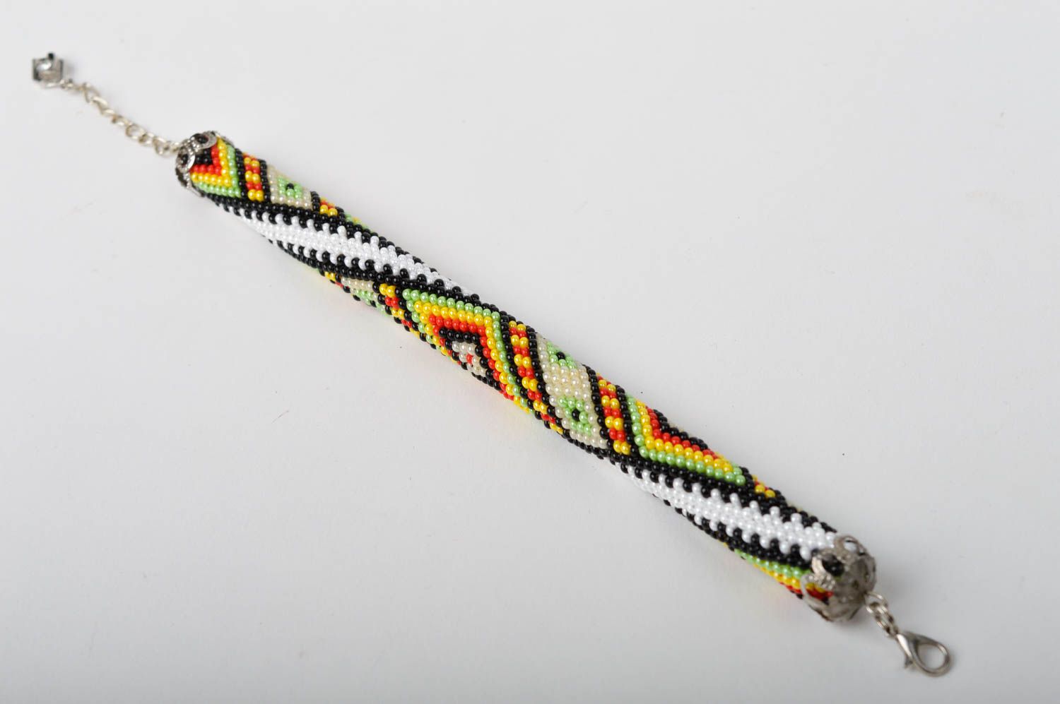 Frauen Armband handgeschaffen Schmuck aus Glasperlen ethno Frauen Accessoire foto 3