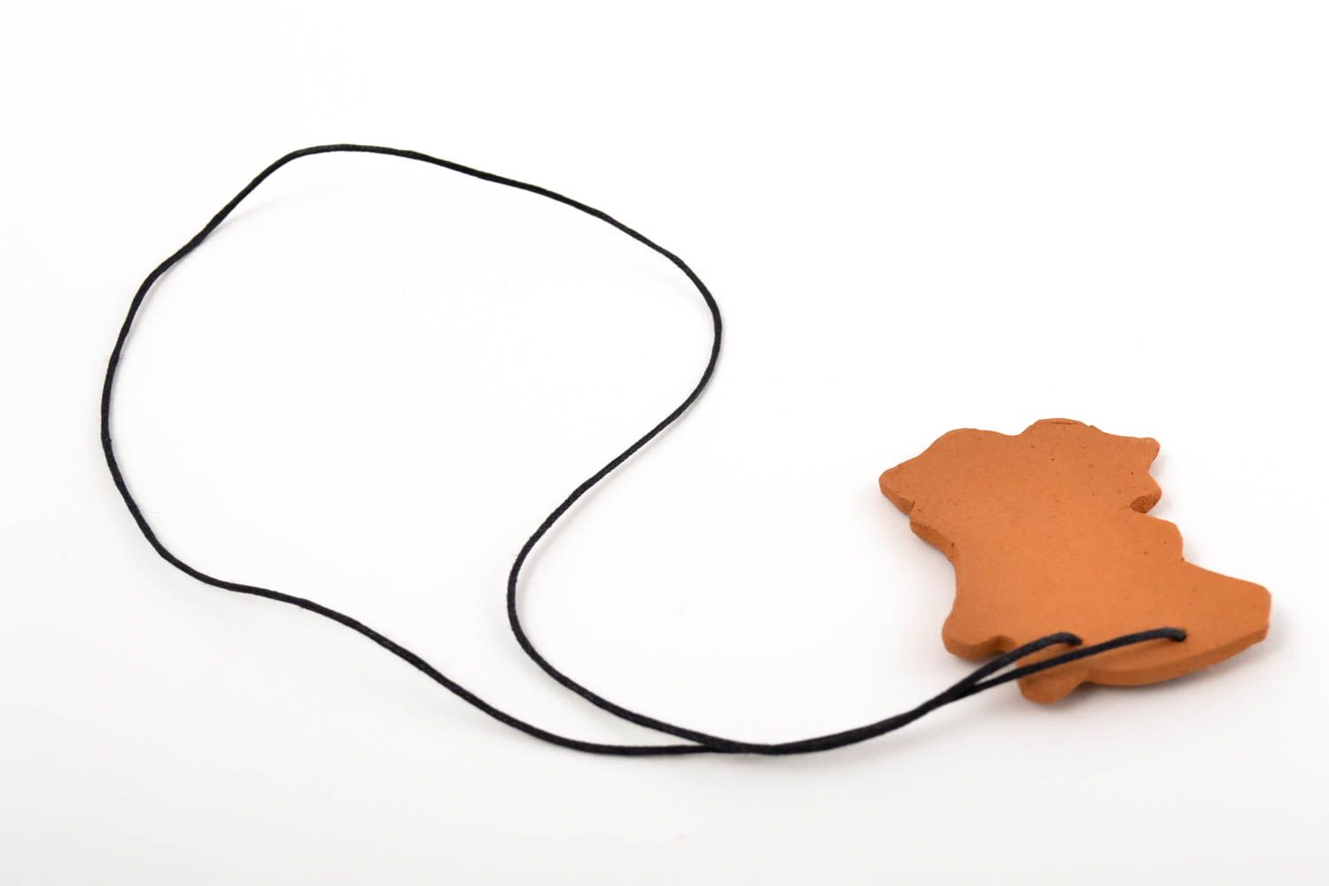 Handmade pendant for children clay pendant unusual accessory gift ideas photo 3