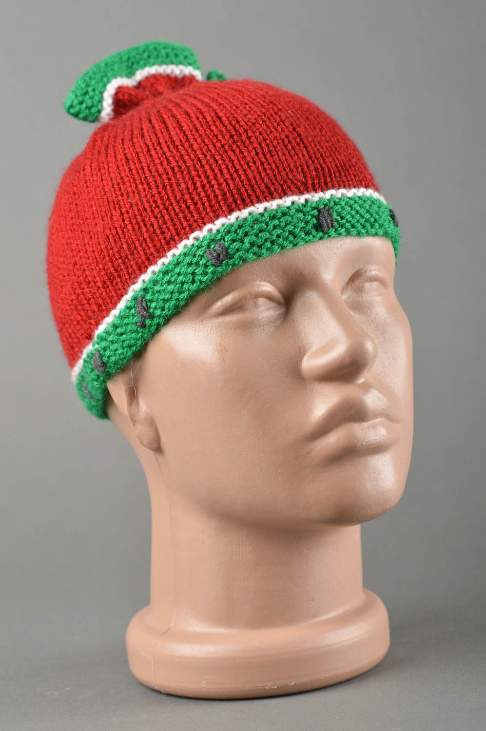 Schöne Mütze handmade unisex Mütze Häkel Accessoire für Mädchen und Jungs foto 1