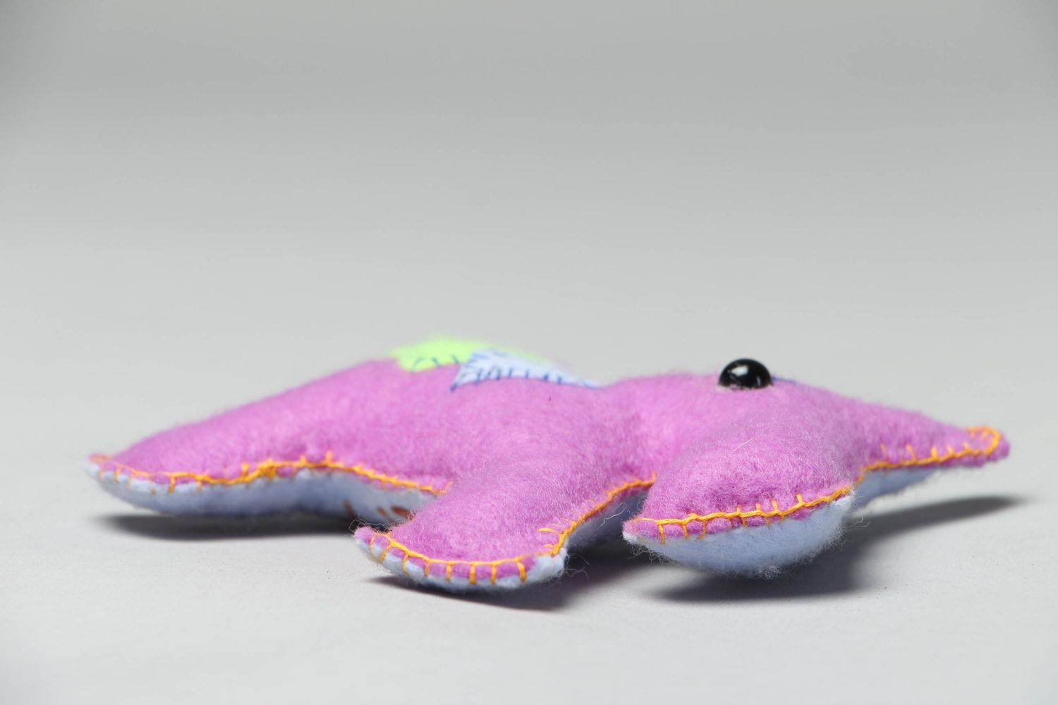 Мягкая игрушка ручной работы из фетра детская Розовая лошадка фото 2