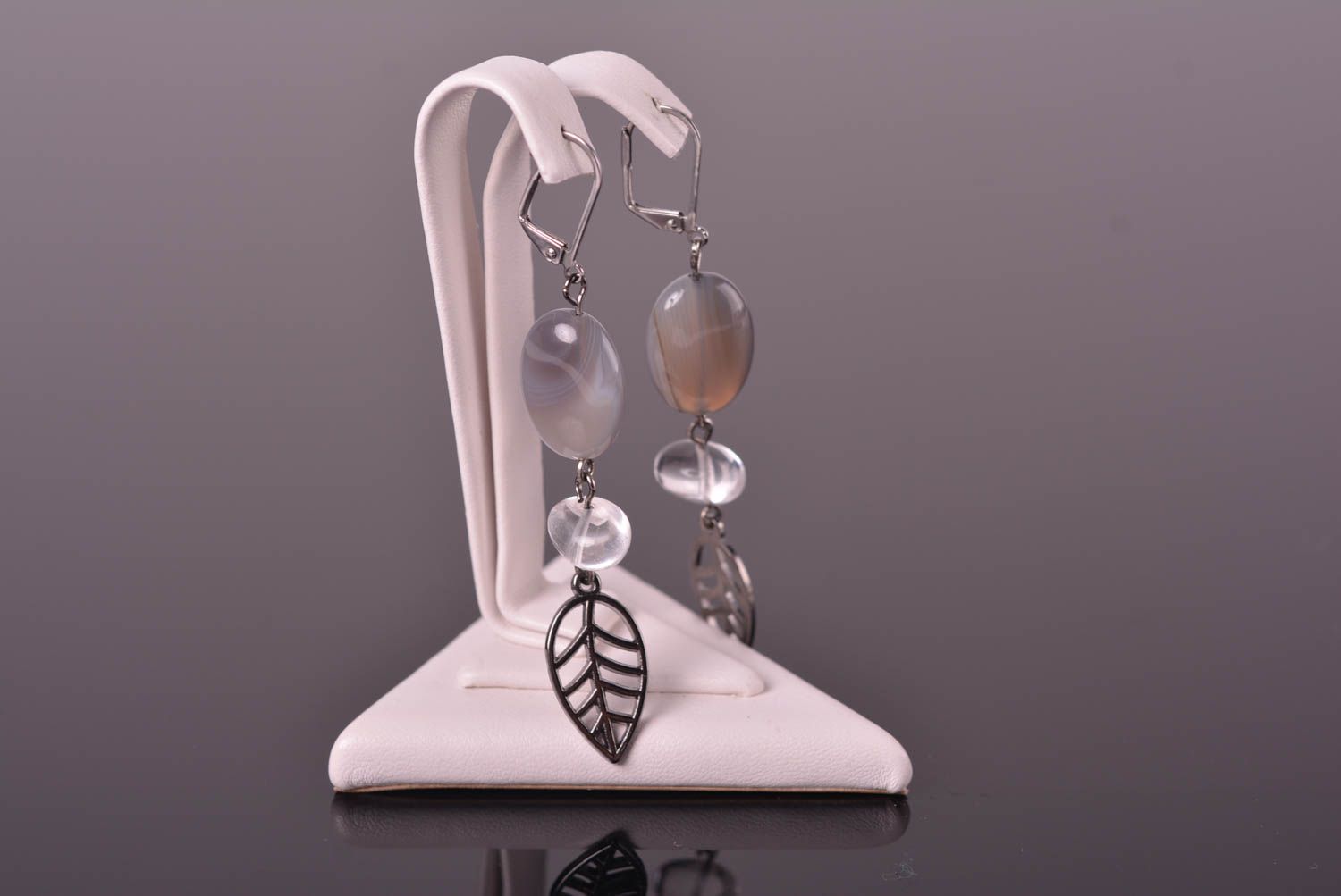 Set di orecchini e collana fatto a mano kit di accessori di pietre naturali
 foto 3