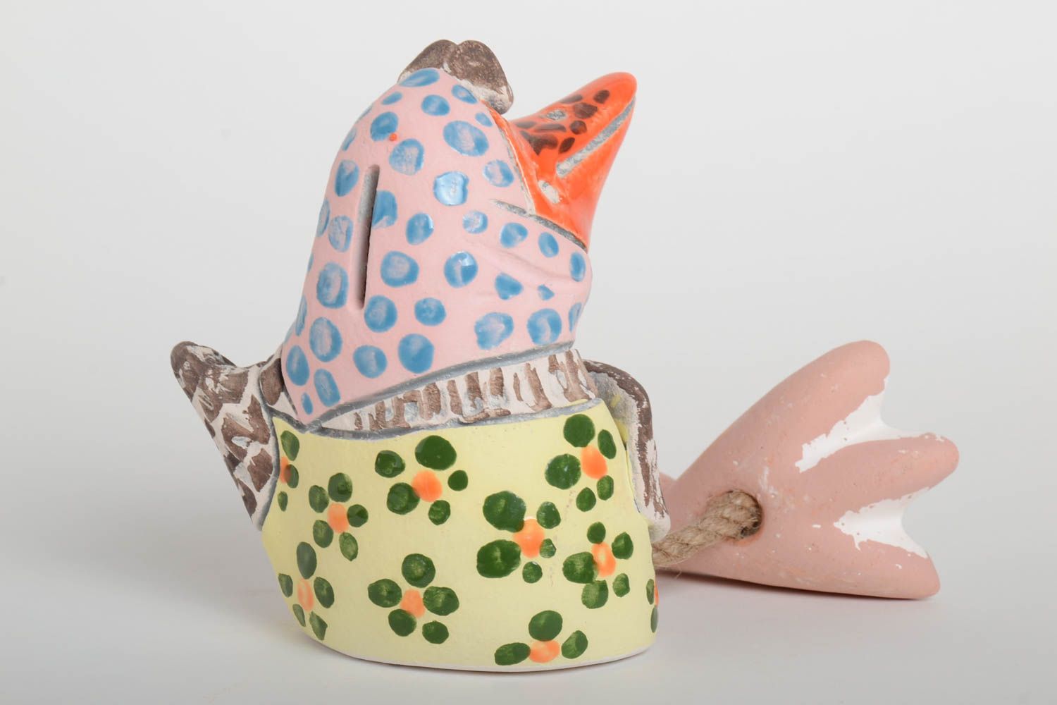 Unusual handmade moneybox ceramic souvenir designer moneybox gift for kids photo 5