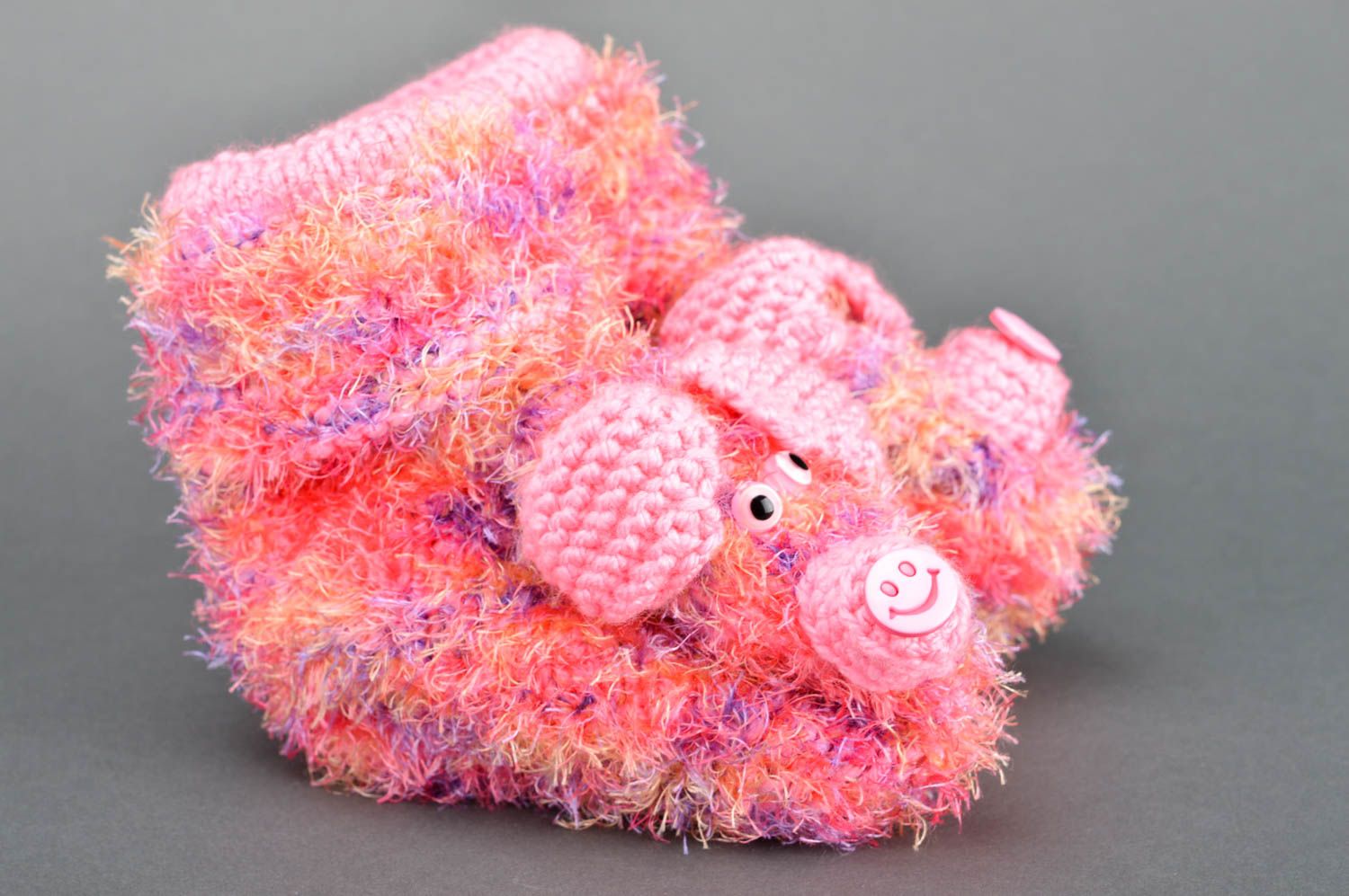 Beautiful handmade crochet slippers warm baby slippers house shoes gift ideas photo 2
