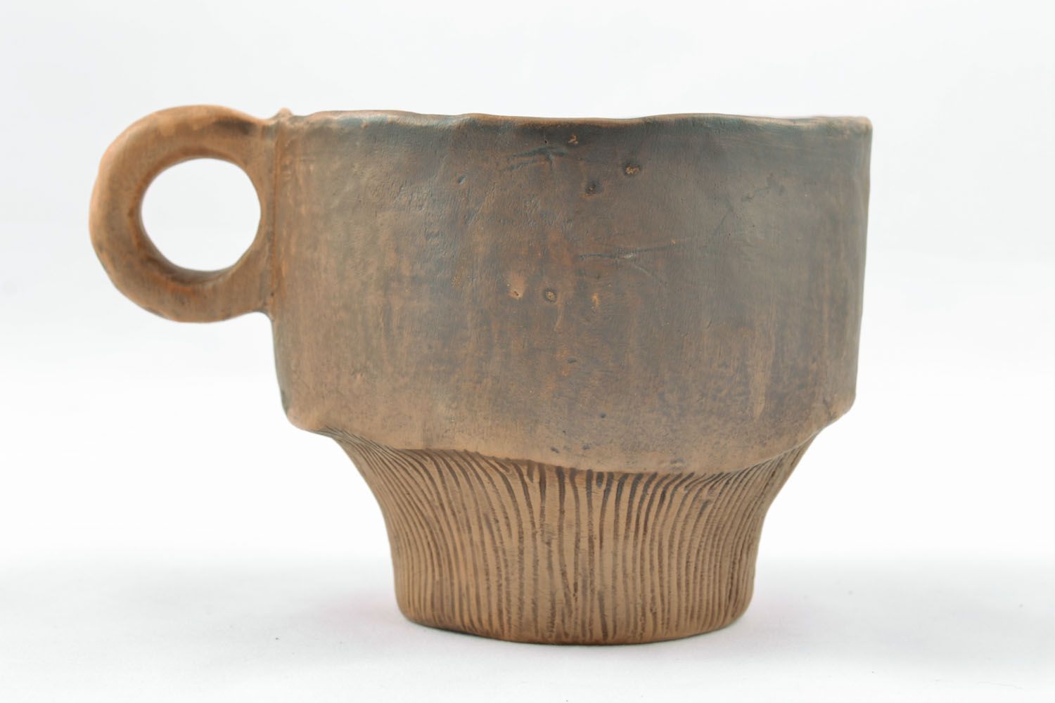 Custom handmade ceramic coffee cup with handle 0,91 lb photo 1