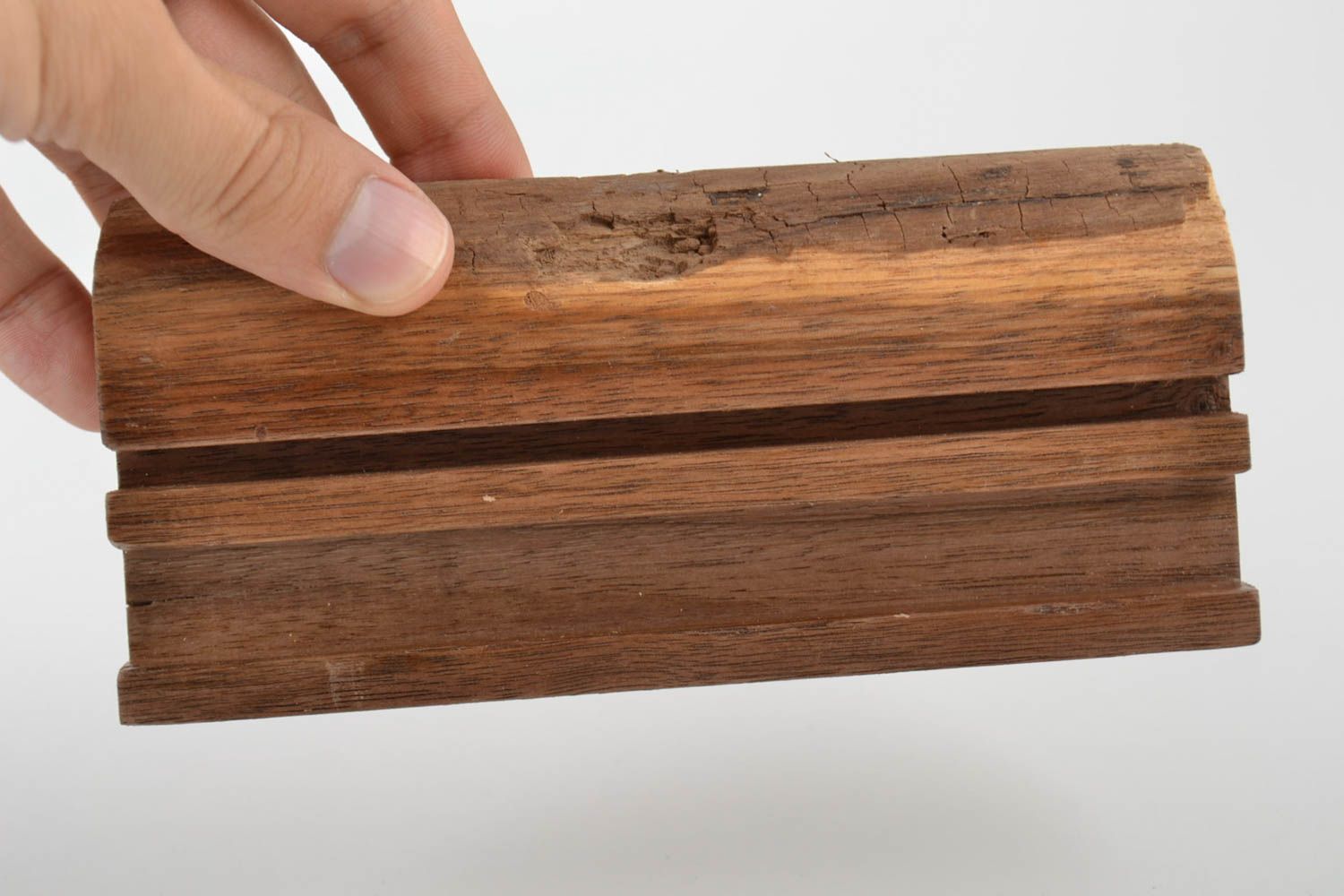 Porte-tablette et téléphone en bois fait main écologique original pour bureau photo 5