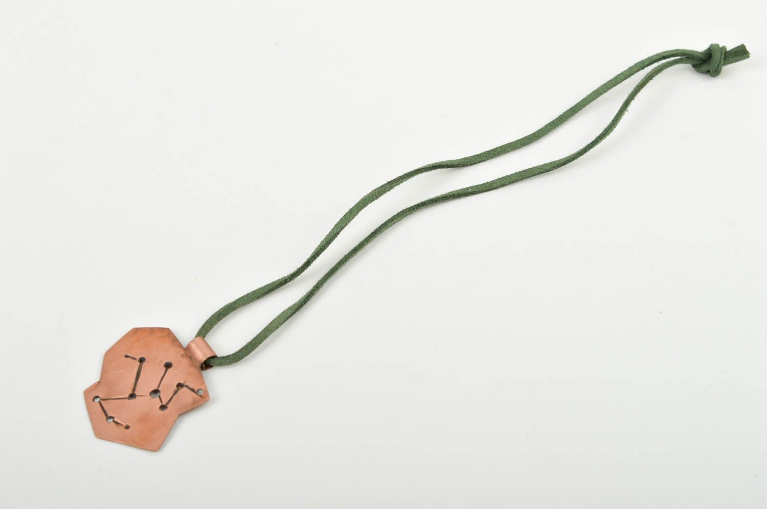 Beautiful handmade metal pendant copper pendant design neck accessories photo 3
