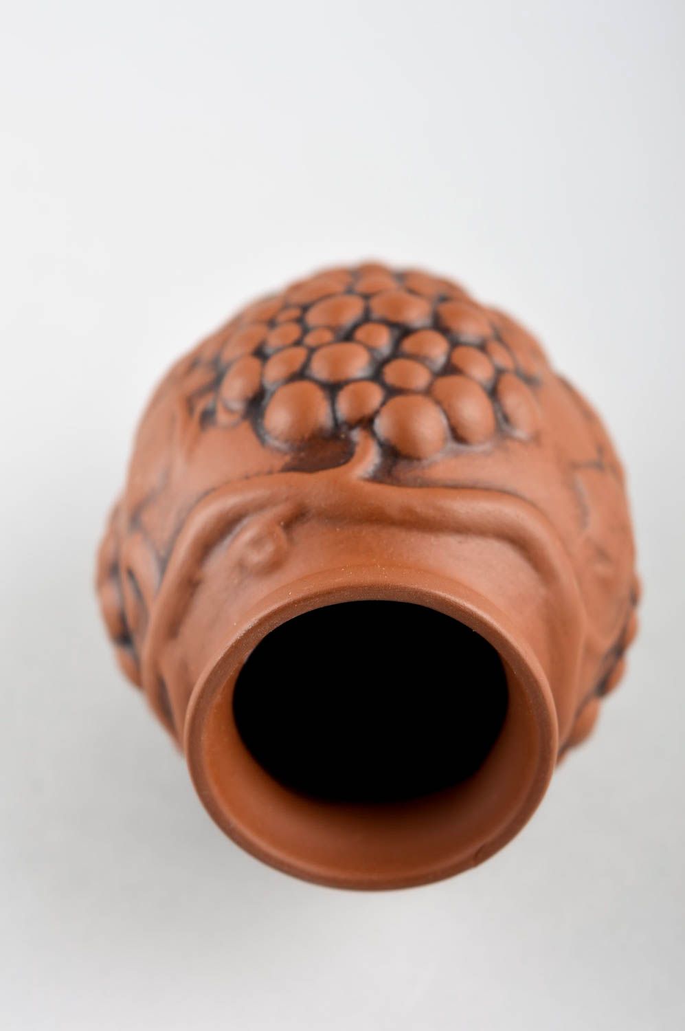 Емкость для питья ручной работы глиняный кувшин маленький стакан для вина 50 мл фото 4
