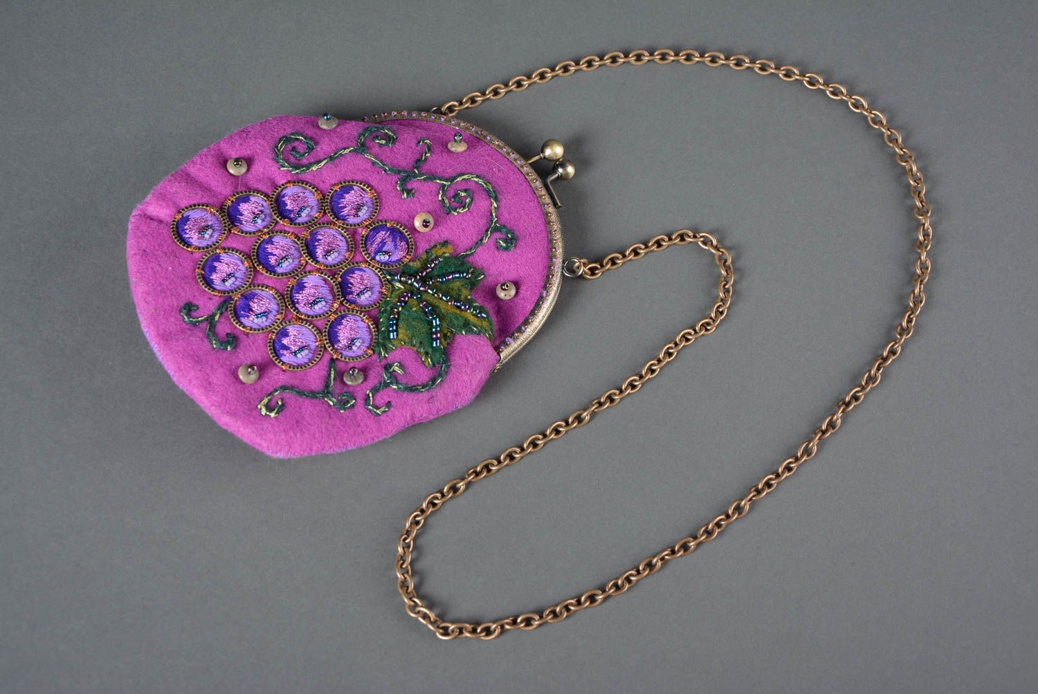 Filz Tasche Handmade Clutch Tasche Accessoires für Frauen Tasche Clutch rosa foto 5