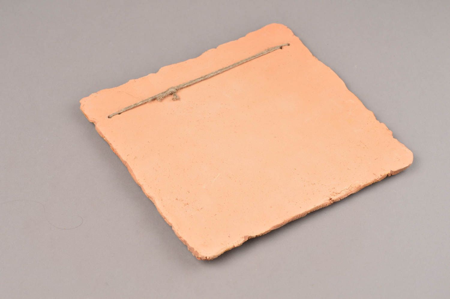 Керамическая плитка зодиакальное панно с изображением рыб из глины ручная работа фото 9