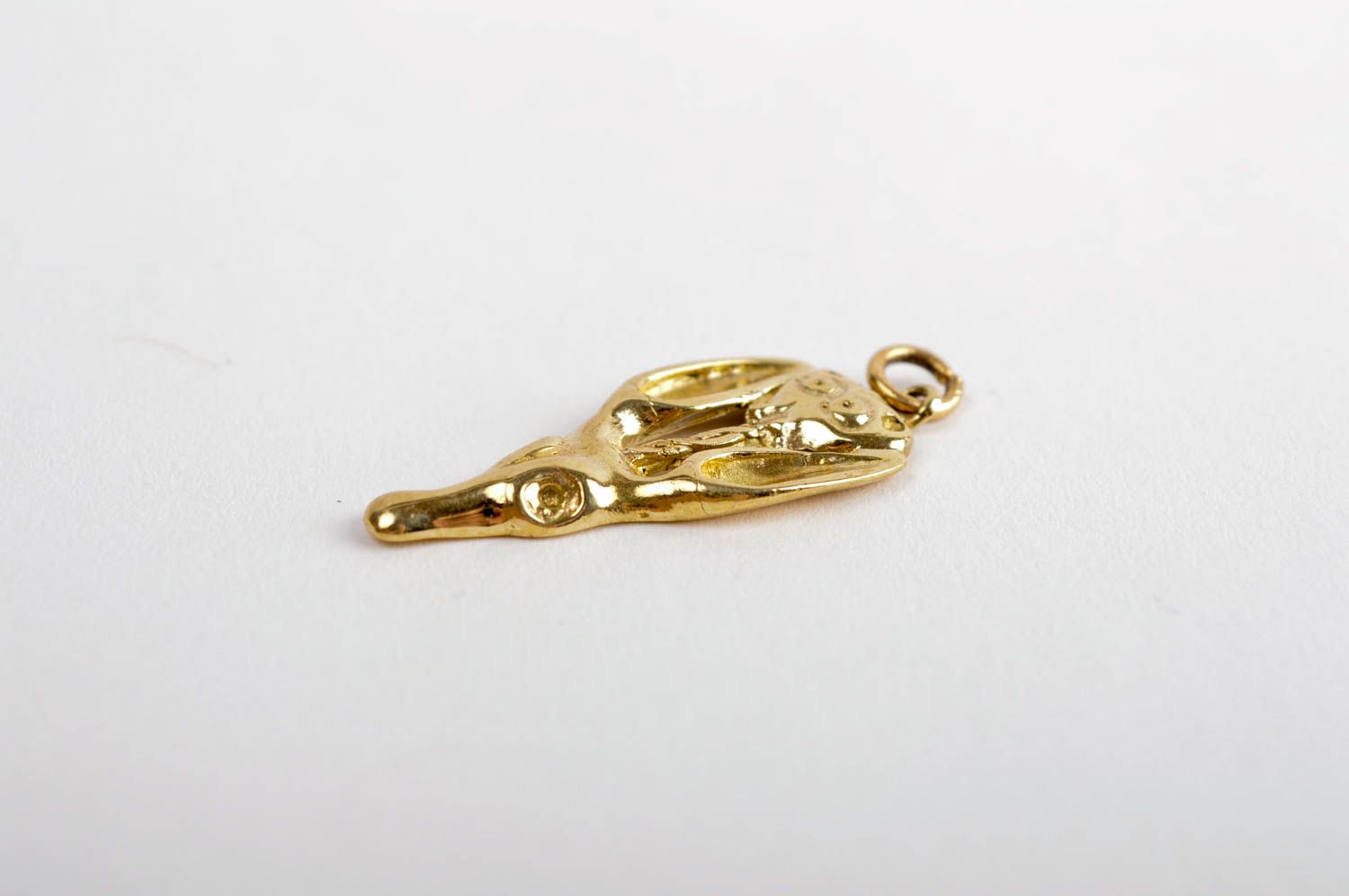 Handmade metal jewelry unusual neck pendant stylish brass pendant gift photo 3