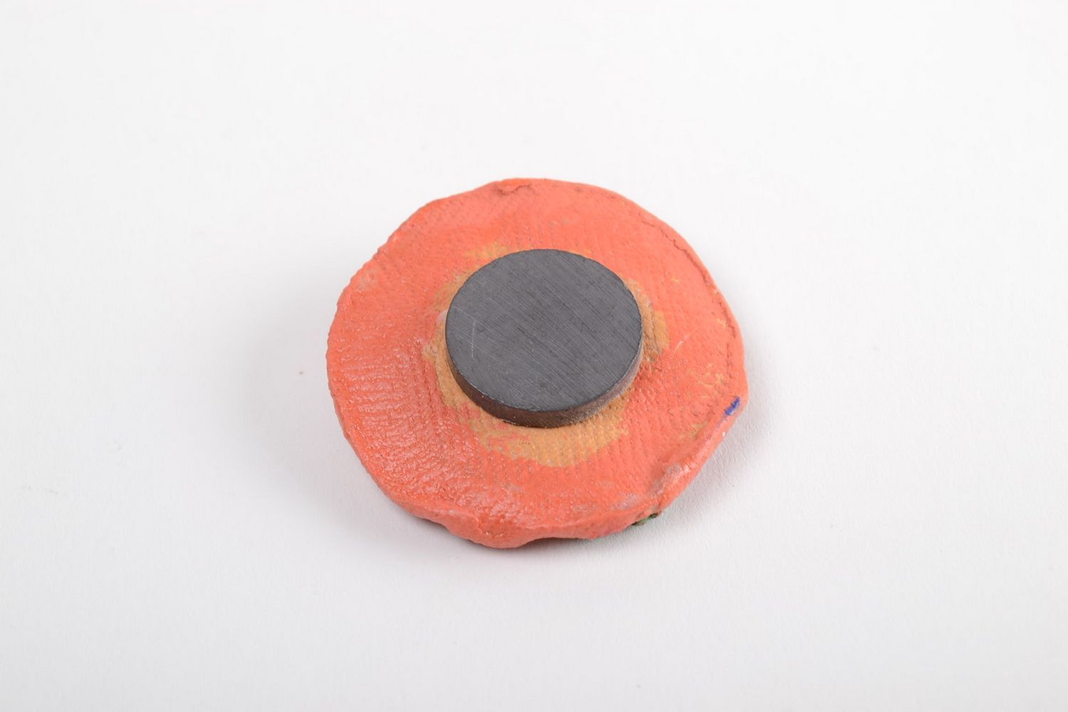 Runder origineller Keramik Kühlschrank Magnet handmade mit Acrylfarben bemalt  foto 4