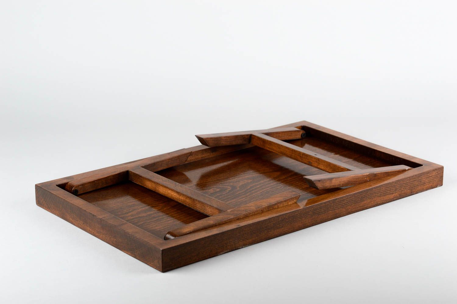 Tablett aus Holz handgefertigt Küche Geschirr originell Geschenk für Frauen foto 3